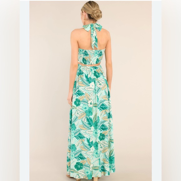 Aakaa Green Floral Maxi Dress - Picture 7 of 7
